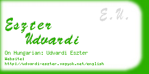 eszter udvardi business card